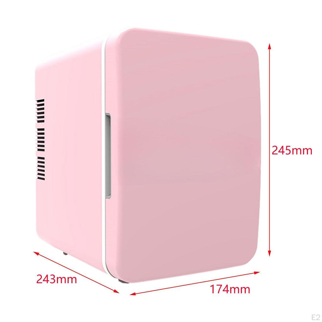 4L Minikjøleskap Flerbruks Drikkekjøleskap Kjøler for Dykkere Soverom Bobiler rosa