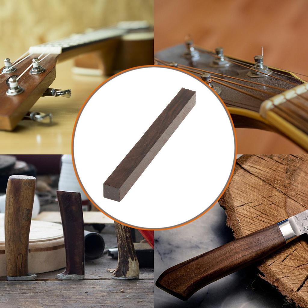 Black Ebony Lumber Project Block for Music Instruments Wood Blank Ebony Blank Knife Scale for Wood Carving Crafts Guitar Parts