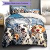Dalmatian Pattern Bedding Home Decoration Birthday Gift (1 * duvet cover + 2 * pillowcase, without core)