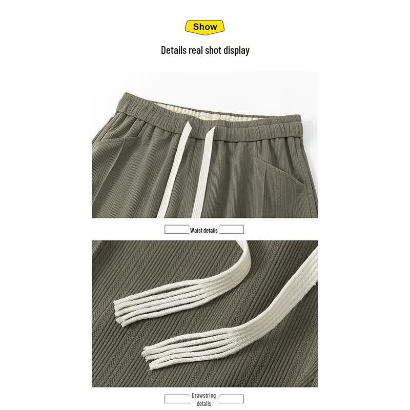 Mark Fairwhale Men's Summer Lightweight Straight-Leg Casual Pants