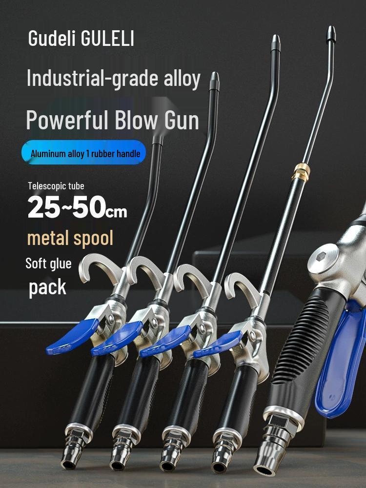 Non-slip Rubber Handle Alloy High-Pressure Air Blow Gun for Dust Removal
