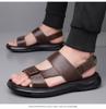 High Quality Sandals for Men Luxury Leather Sandals 2025Summer New Beach Sandal Fashion Casual Slippers for Men Sandalias Hombre