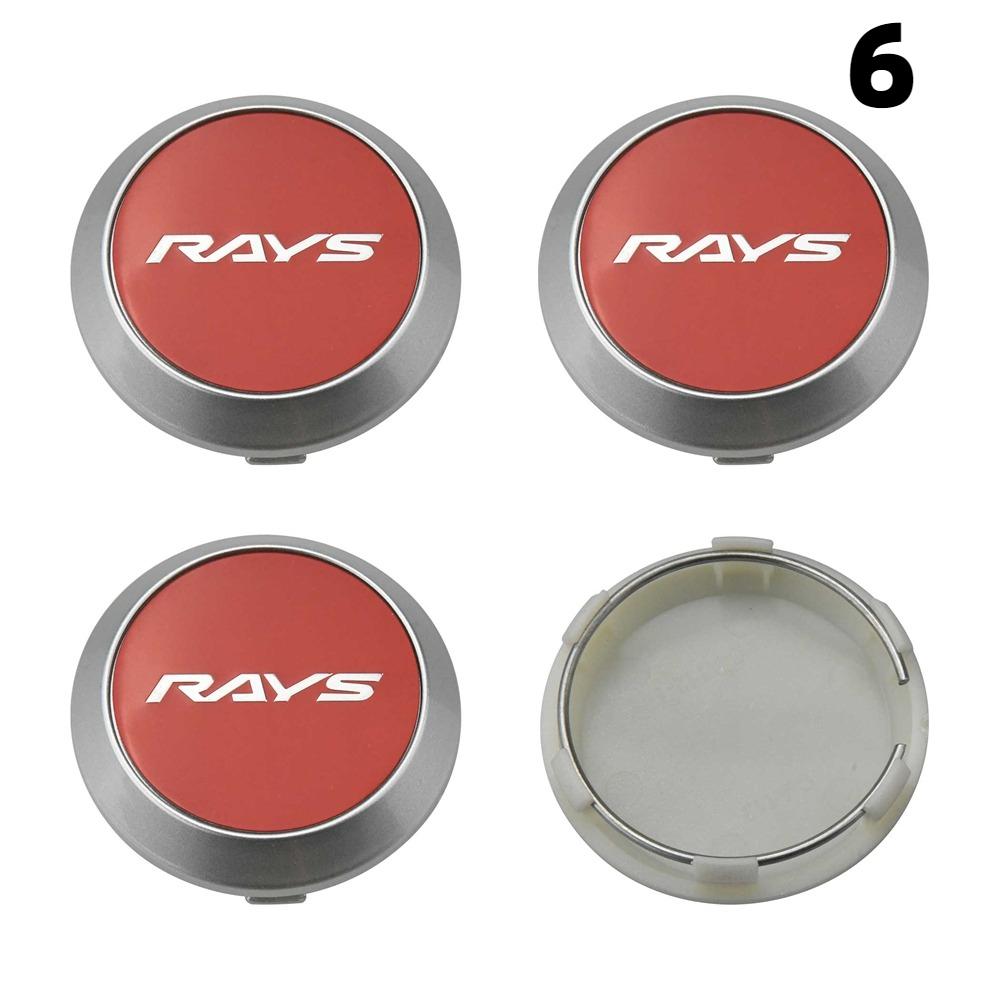 DBS3 4PCS New 64MM OD / 60MM ID Cap For Rims RAYS VOLK VR GRAM Emblem Wheel Center Cap Sport Car Logo Wheel Cover Hub caps