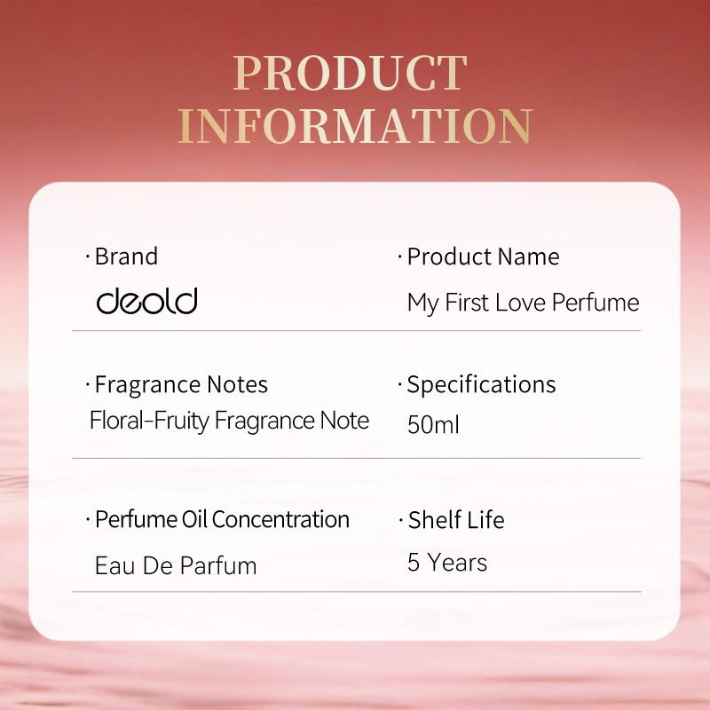 Deold My First Love Perfume for Women – Eau De Parfum Floral Fruity Long Lasting 50ml