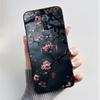 Pattern Case For ZTE Nubia RedMagic 7 5G Funda For Nubia RedMagic 7S 5G Soft Silicone Black Shell Cute Flower Cartoon Capa Cover
