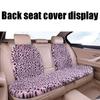 Rabbit Fur Rabbit Fur Car Pad Non-slip Plush Seat Cushion Leopard Print Seat Cover  Cushion Front