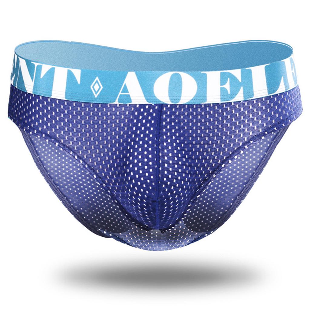 Men Double Thong Panties Sexy Solid Brief Thong Breathable Underpants