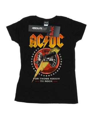 Womens/Ladies For Those About To Rock 1981 Cotton T-Shirt