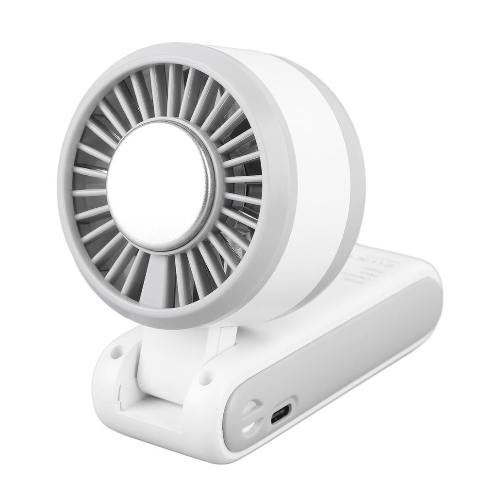 Ventilator Portabil de Mare Viteză Ventilator de Răcire cu Semiconductor 100 Nivele de Viteză Ventilator de Gât Pliabil Alb