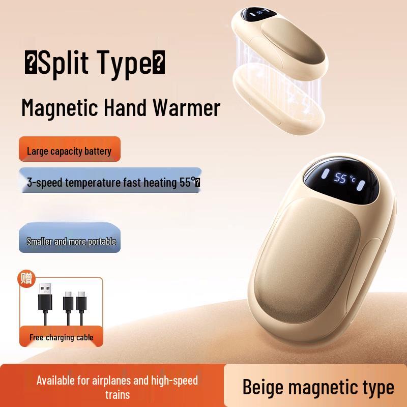 ZISIZ OT-119 Magnetic Split Rechargeable Hand Warmer