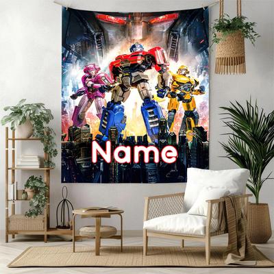 Love Transformers Custom Your Name Wall Decor Tapestry Art For Pet Memorial Birthdaywedding Party Backdrop Family Gift