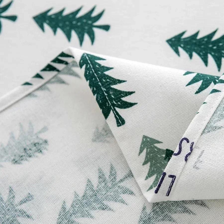 Christmas Themed Tablecloth Dining Table Cloth Christmas Decorative Party Table Cover Banquets Restaurants Kitchen Home Decor
