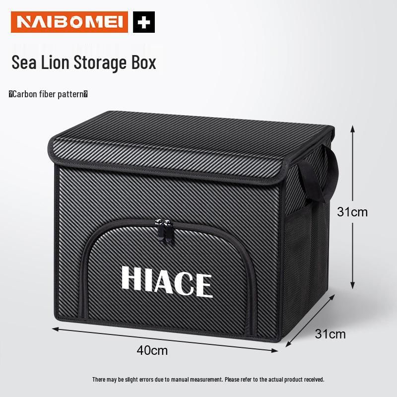 Toyota Hiace Trunk Organizer: Foldable Interior Storage Box