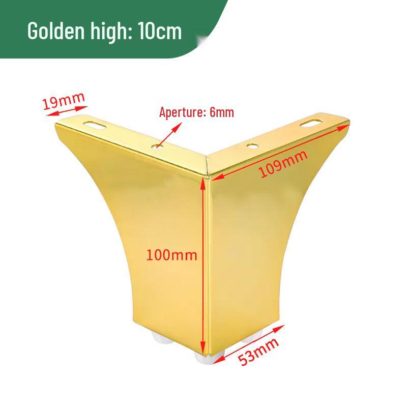 Nordic L-Shaped Metal Furniture Legs for Sofas, Tables, and Cabinets