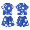 Mehrfarbiges Frühjahrs-Kapok-Schaumstoffdruck-Unisex-Freizeitset