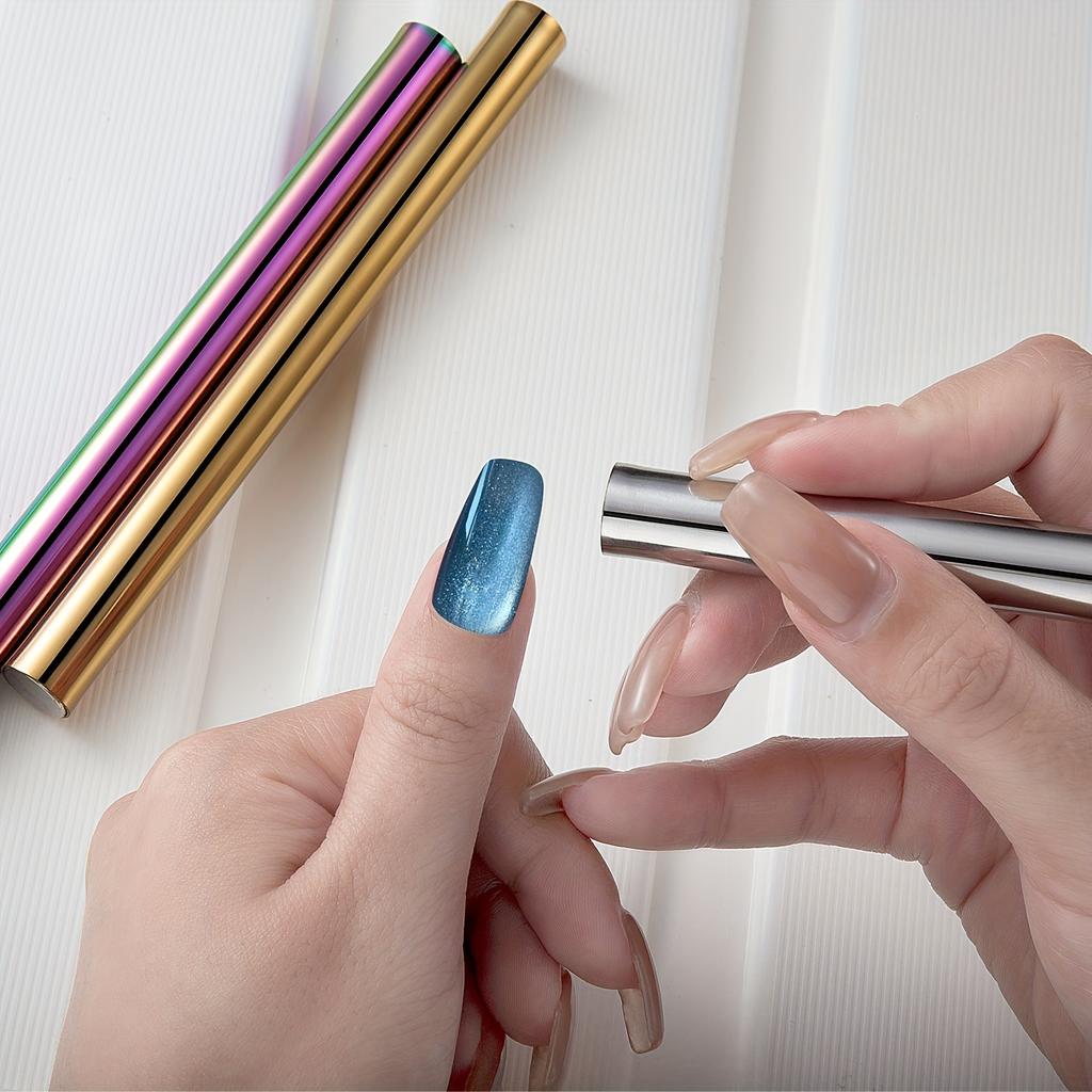 YIKOOLIN Super Long Double Head Nail Magnet Tool Pens Magnetic Cat Eye Gel Polish Nail Art Kit for DIY Salon Studio Or Home Use