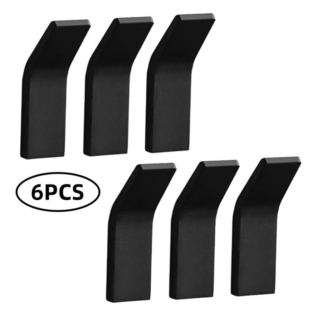 6 Pcs Self-Adhesive Adhesive Towel Hooks Drill-Free Towel Rack Hooks Durable Wall Mount Hooks