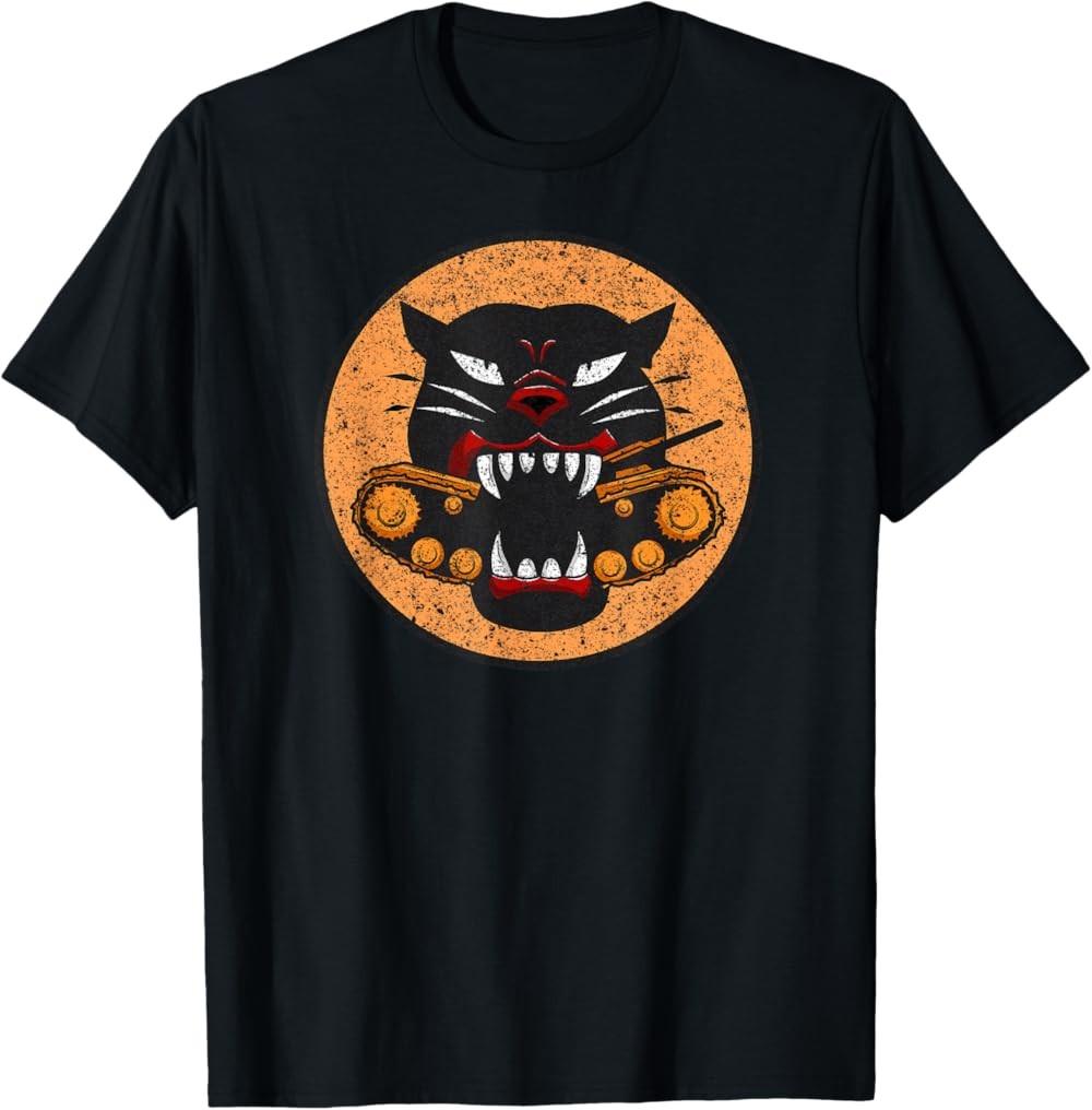 NEW LIMITED WW2 Tank Destroyer Division Panther Patch Tank Destroyer T-Shirt L