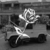Beautiful Rose Flower Car Sticker - Enhance Your Vehicle's Look with a Waterproof Vinyl Decal!