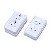 1Pcs 10A Eu Standard Electrical Outlett Ground Vintage Surface Power Socket Plugs Flame Retardant Plastic Wall Mount Socket