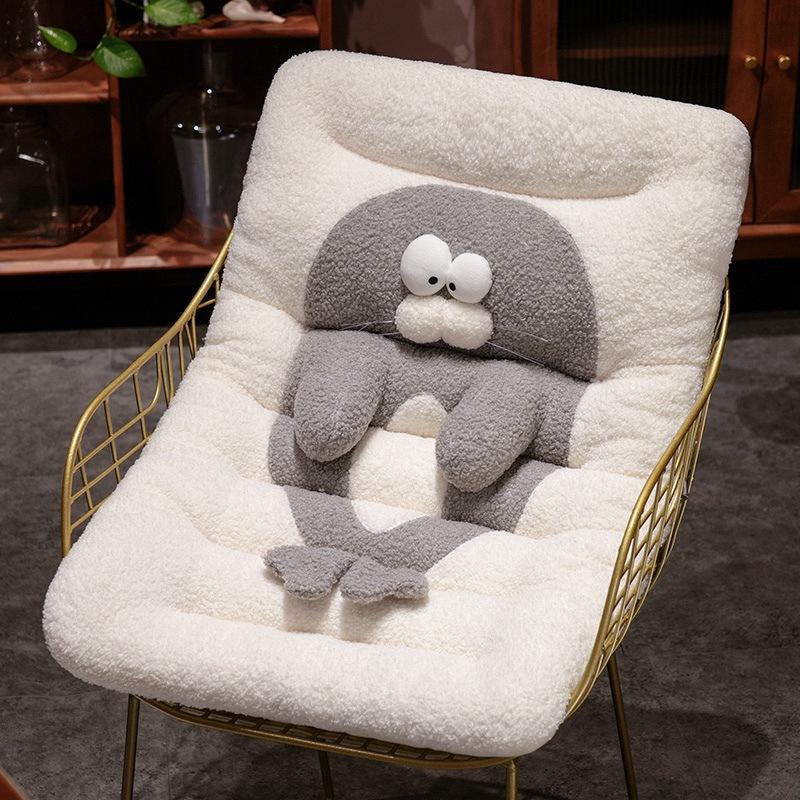 Winter Thickened Tatami Lazy One-Piece Seat Cushion Office Lunch Break Soft Butt Pad Student Warm Chair Cushion