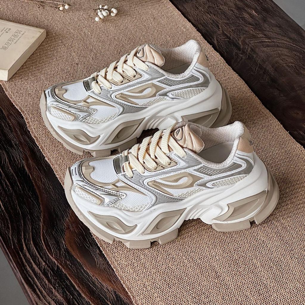 Women'S Sports And Leisure Shoes, New Versatile Men'S Shoes, Breathable And Height Increasing Couple Dad Shoes