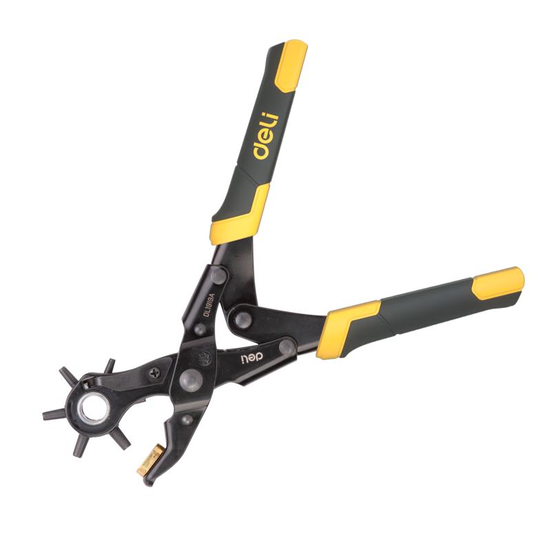 Deli Heavy-Duty Labor-Saving Leather Belt Hole Puncher