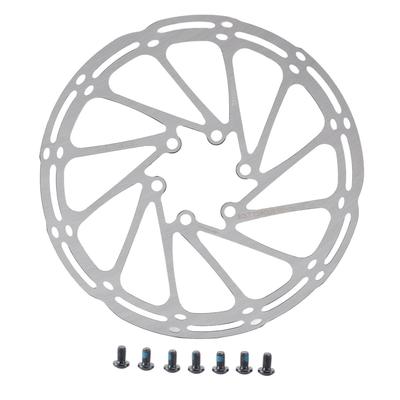 Disco de Freno de Bicicleta Acero Inoxidable Ligero Resistente al Óxido Hueco Disco de Freno de Bicicleta con 7 Tornillos 160mm