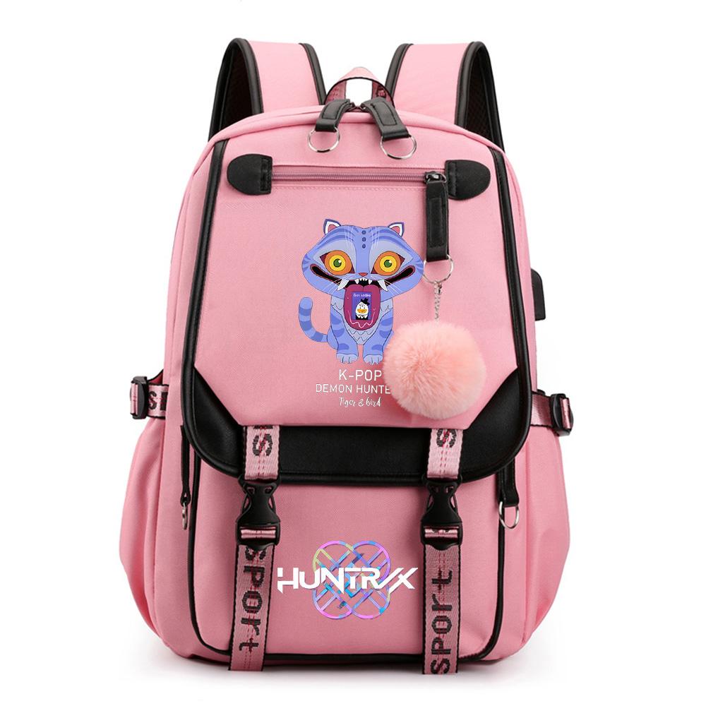 Anime Niedlicher Cartoon K-Pop Bedruckter Rucksack Schultasche für Teenager Schüler Mädchen Junge Bücherrucksack Große Kapazität Wasserdicht Reisetasche Kindergeschenk Rucksack