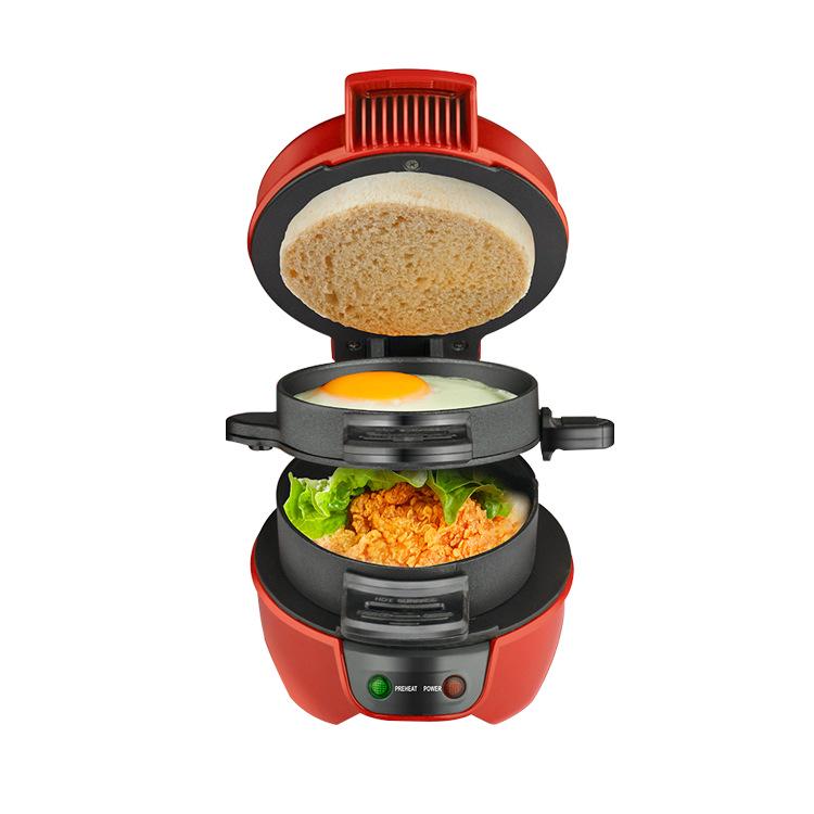MX-5013 Multifunctional Breakfast Maker: Hamburger, Sandwich, Fried Egg, and Toaster.