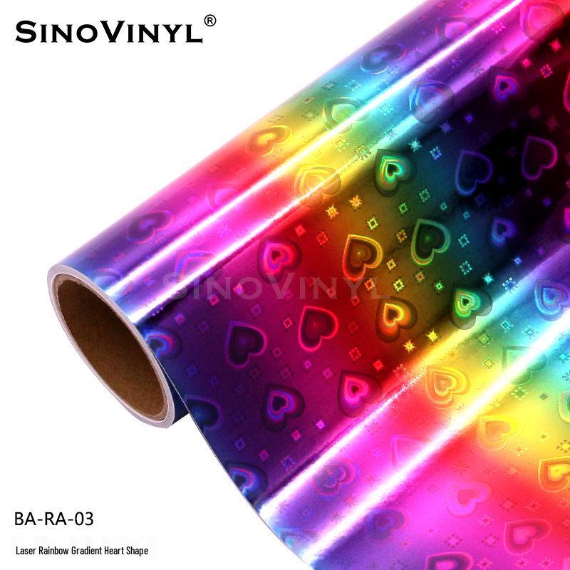 DIYCraft Rainbow Heart Gradient Car Decals - Dazzling Sticker for Vehicle Body