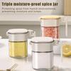 Sealed Glass Seasoning Jar Moisture-Proof Leak-Proof Sugar And Salt Container With Dustproof Spice Jars Bottle Kitchen