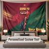 Custom Name Text Tapestry Cristiano Ronaldo Personalized Polyester Wall Tapestry For Bedroom And Room