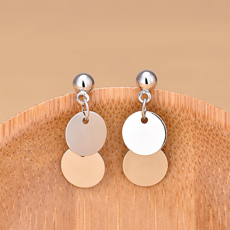 

Ювелирные изделия Модные серьги Женские серьги Темперамент Геометрические круглые пайетки