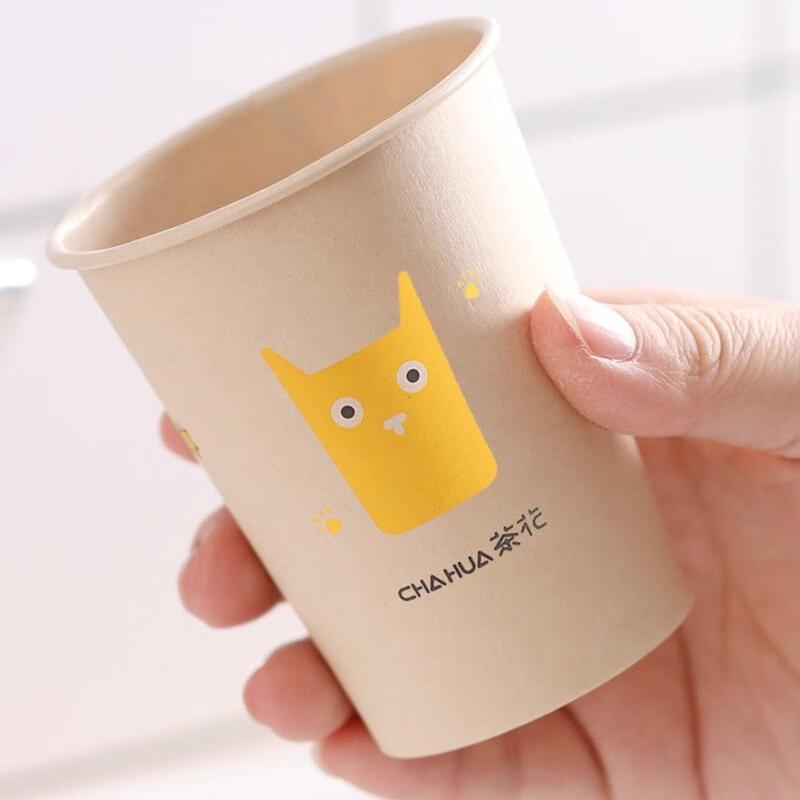 CHAHUA 180ml Natural Disposable Paper Cups