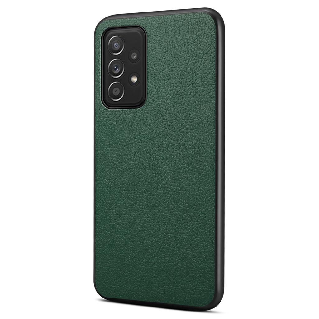 Pro Samsung Galaxy A52 4G/5G/A52s 5G Pouzdro na telefon PU kůže Textura telete Odolné proti poškrábání Zadní kryt