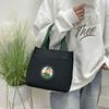 Fashionable Oxford Fabric Built-in Insulation Layer Zipper Sealed Lunch Bag, Portable Handbag for Bento Box, Picnic