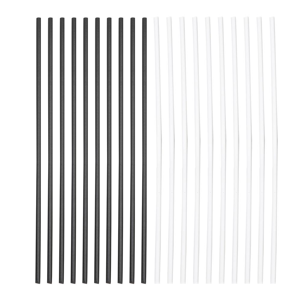 ABS Guitar Side Dot Position Markers 100mm Length White + Black Side Dot Position Marker Guitar Side Marker Guitar Parts bianco