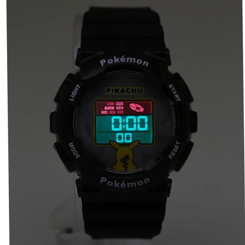 Sun Flame J-AXIS Pokémon Digital Watch, Multifunction, Black, CP3A0002
