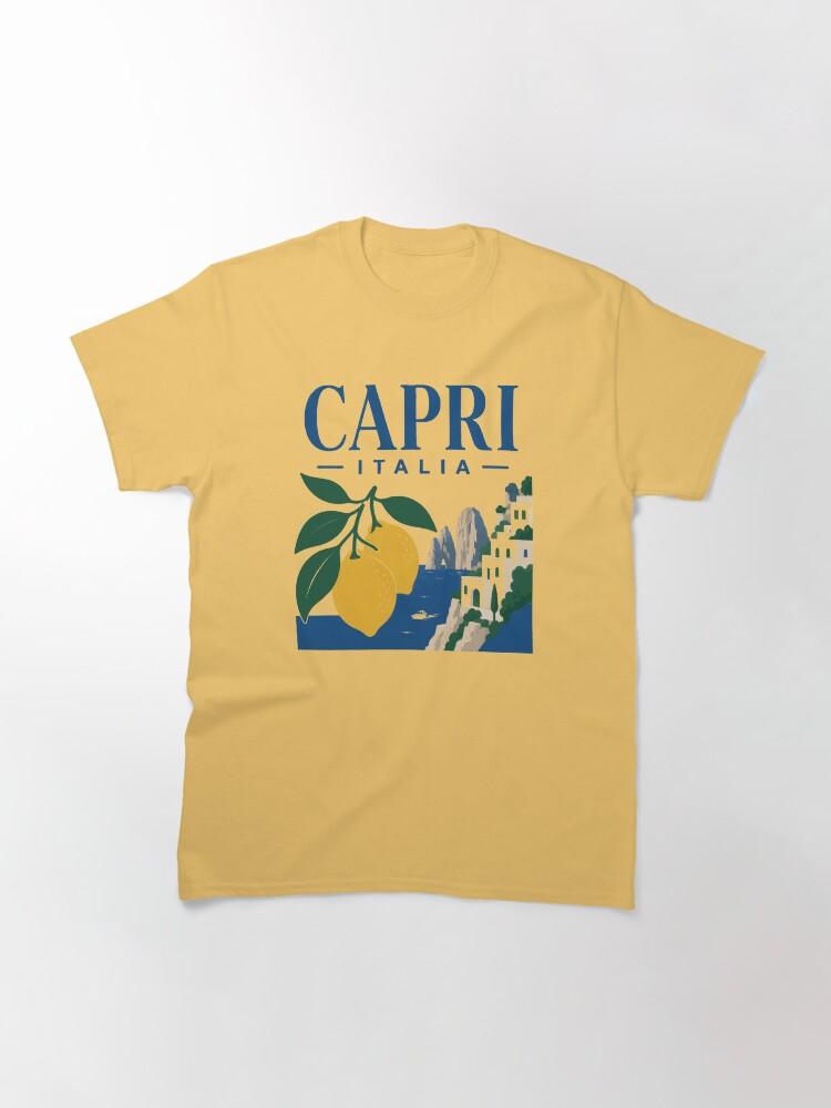 Peppino di Capri Capri Italia Retro Island Lemon Souvenir Graphic Classic T-Shirt