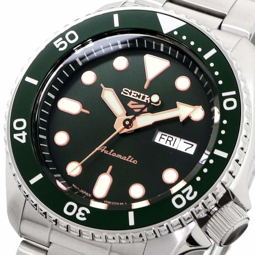 Seiko 5 SPORTS SKX Sports Style Automatic Mechanical Watch, Limited Edition, Men's, Seiko Five Sports, SRPD63, Green