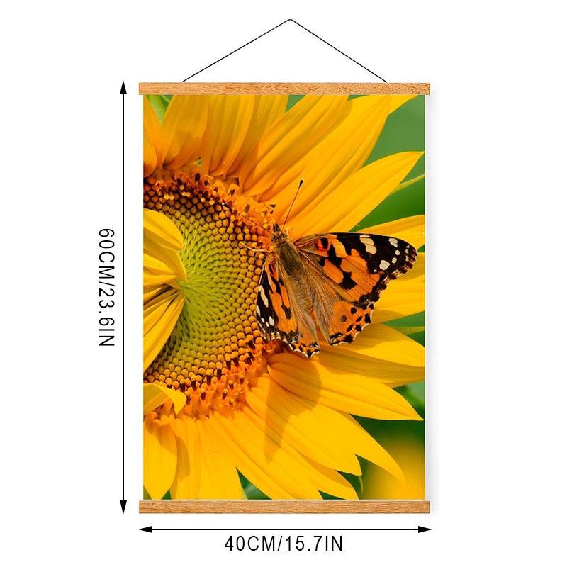 41 cm/51 cm girasole magnetico poster appendiabiti cornice naturale cornice appendiabiti cornice per foto cornice per arte della parete cornice artigianale