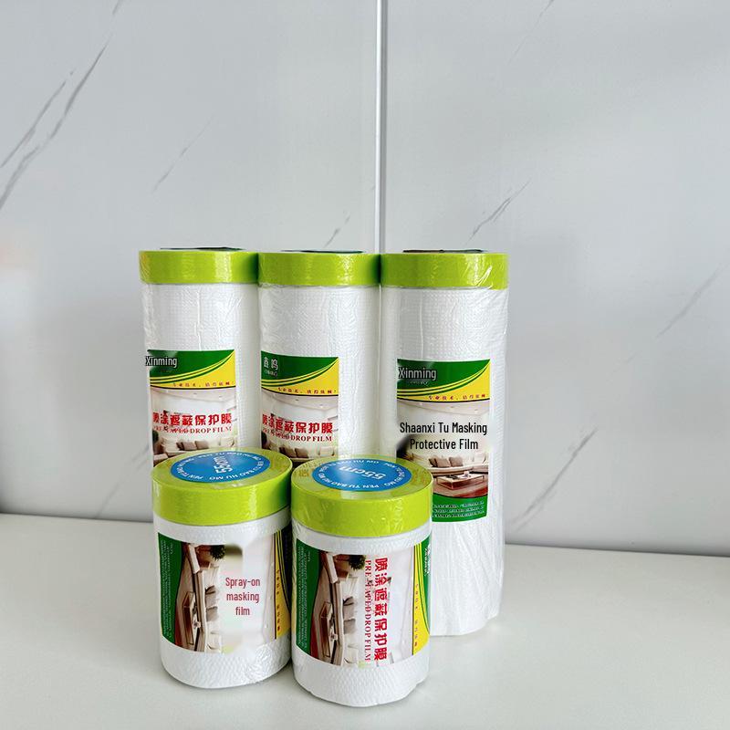 Washi Spray Masking Film - Dustproof Adhesive Protective Film for Furniture and Car Paint.