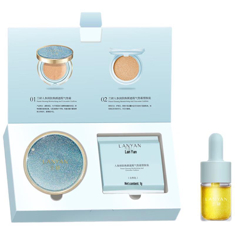 LANYAN Ginseng Concealing Cushion Foundation & Essential Oil Set