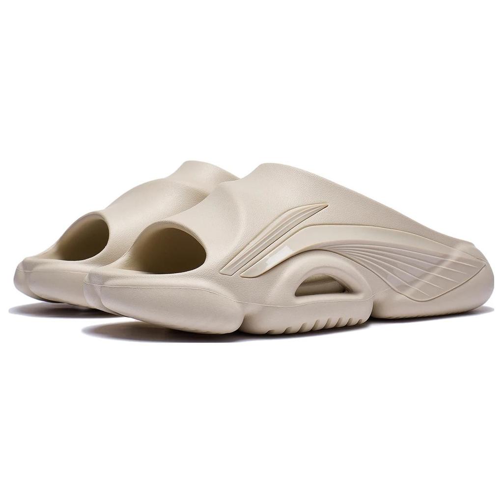 Li Ning BADFIVE Slide Quiet Slide Slippers Men's Dusty Khaki ABTT003-3