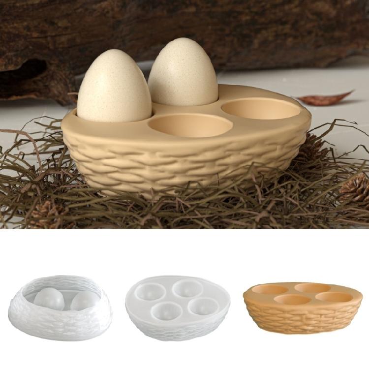 Creative Silicone Eggs Storage Tray Mold Daily Use Silicone Construction Perfect for Family Activity Baking and Crafting