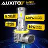 AUXITO 2X H10 H8 H9 H11 LED Canbus Error Free Fog Light 9005 Hb3 9006 Hb4 H16JP LED Headlight Fog Bulb 12V Yellow Head Lamp