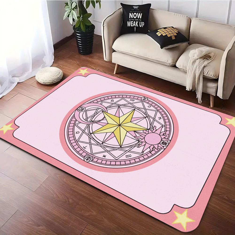 Mystical Design Non Slip Floor Rug Magic Array Carpet for Girls Room Decor Living Room Bedside Sofa Study Table Mat  Anime Rug