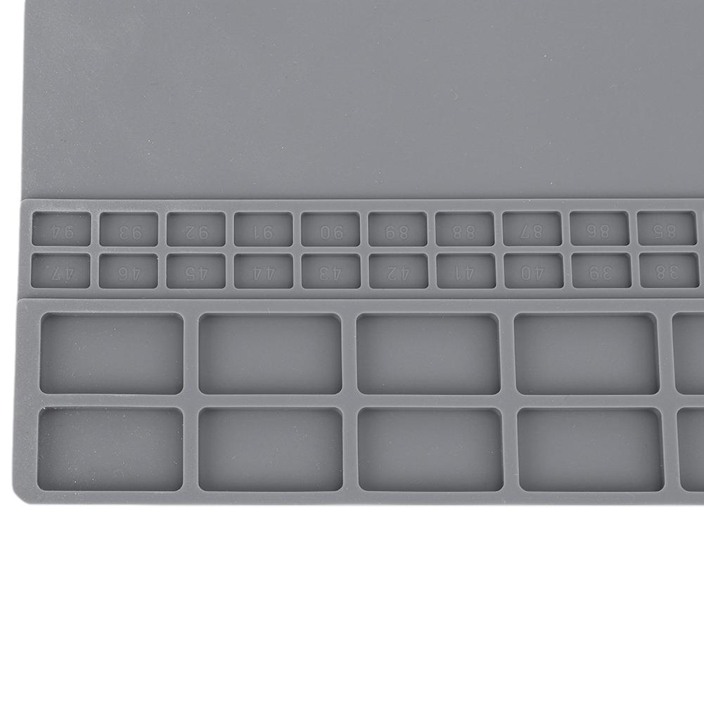 Silicon Insulation Pad Heat-Resistant Repair Work Mat 70*40CM BGA Soldering Station for Electronic Phone Laptop Watch Repair
