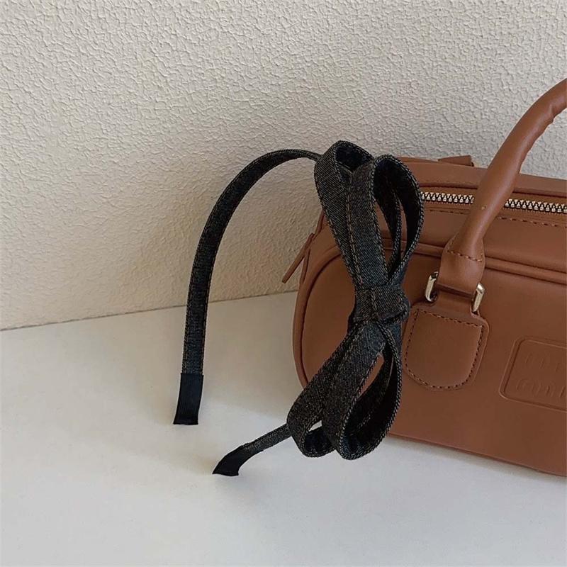 

Модные джинсовые повязки на голову с бантом для женщин и девушек, повседневные обручи для волос, аксессуар